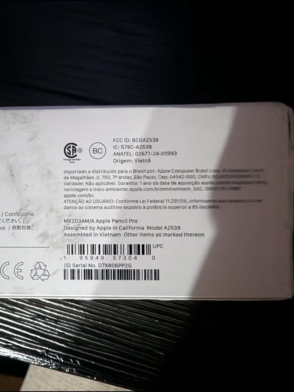 Apple Pencil Pro A2538 - White